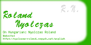 roland nyolczas business card